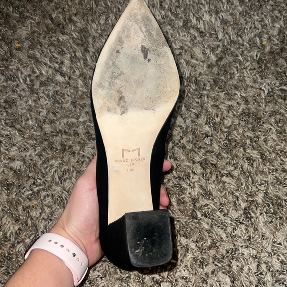 Black Mark Fisher pointed toe block heel size 11 - Picture 12 of 12